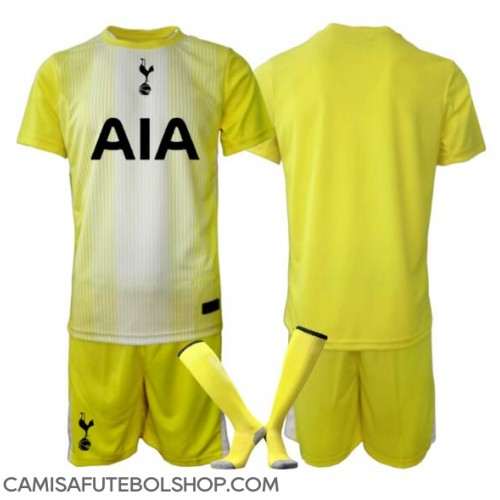 Camisa de time de futebol Tottenham Hotspur Goleiro Replicas 3º Equipamento Infantil 2025-26 Manga Curta (+ Calças curtas)